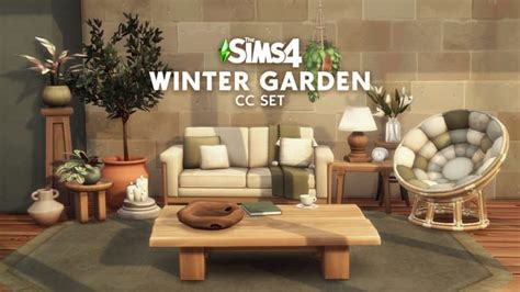 Cozy Up Your Living Room With The Sims 4 Winter Garden Cc Set