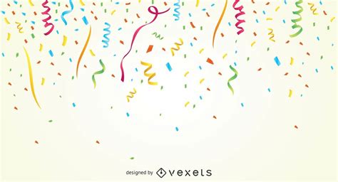 Colorful Party Confetti Background Vector Download