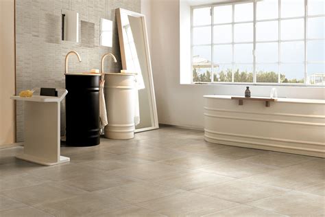 View large selection of rubber flooring rolls, mats, and tiles & get free shipping! Concrete effect floor tiles - beige - Porcelain tiles with ...
