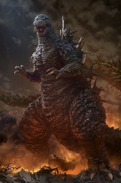 Godzilla And Godzilla Godzilla And 1 More Drawn By Hanekurabou