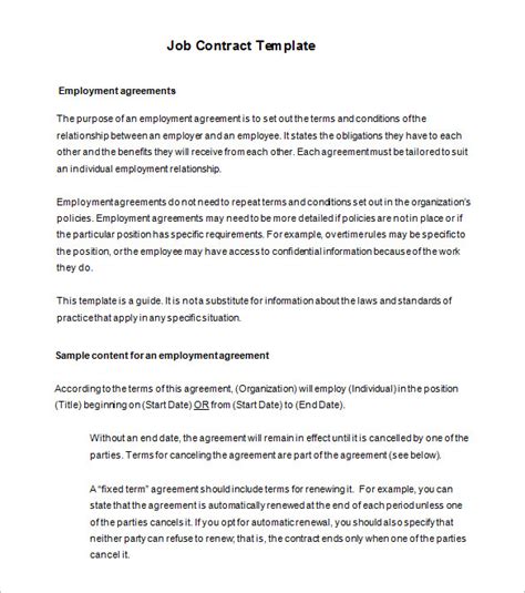 For a permanent link to this article, or to. Employment Contract Template - emmamcintyrephotography.com