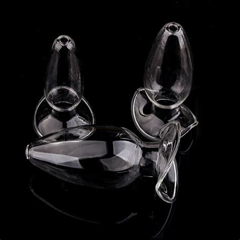 Hollow Glass Anal Plug Dildo Prostate Massage Vaginal Anus Dilator Speculum Toy Ebay