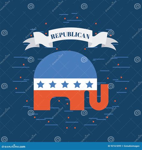 Republican Party Emblem Image Editorial Stock Image Illustration Of