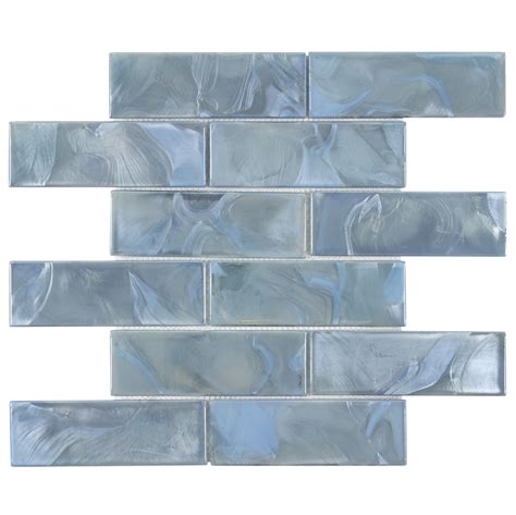 Elida Glass Oasis Blue Subway | Glass brick, Mosaic wall tiles, Blue
