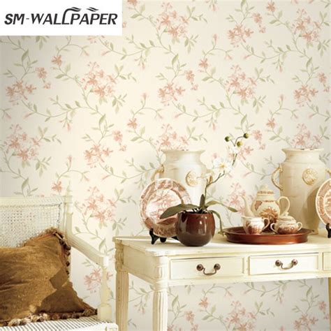Small Flowers Country Style Bedroom Wallpaper In
