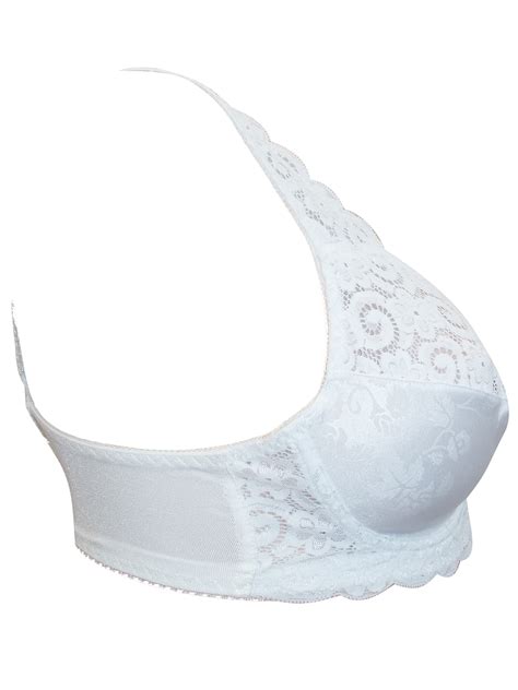 naturana naturana white floral lace soft cup underwired full cup bra size 34 to 40 b c