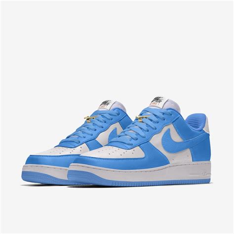 Nike By You Af1 Unlocked The University Blue In Leather Is Available