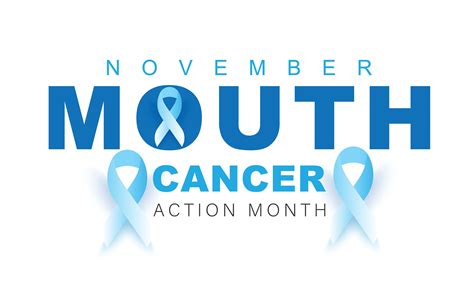 Mouth Cancer Action Month Background Banner Card Poster Template