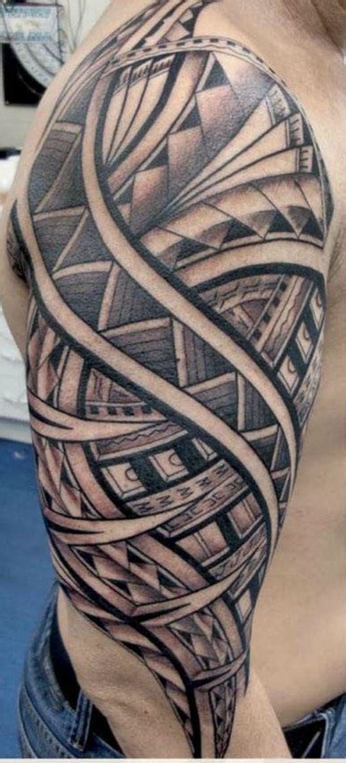 For most maori men, the shoulder is a favored area to have a tatoo placed. Maori Tattoos - Arm Tattoos for Men-Tattoo Patterns ...