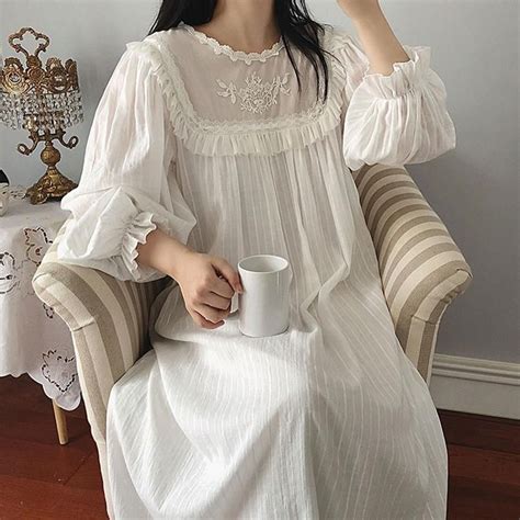 Victorian Nightgown Victorian Cotton Nightgown Edwardian Etsy In 2021