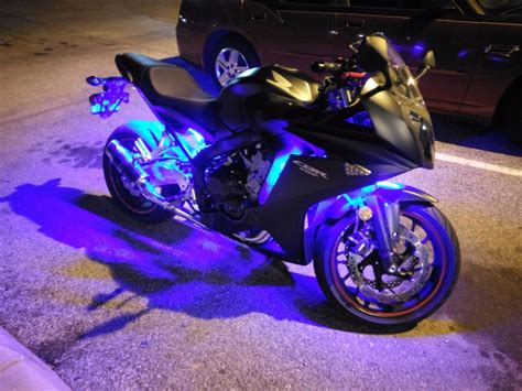 Motorcycle Led Light Kit Blue Futuristic Motorcycle Sports Bikes