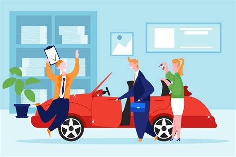 Car Dealership Vector Illustration Pack