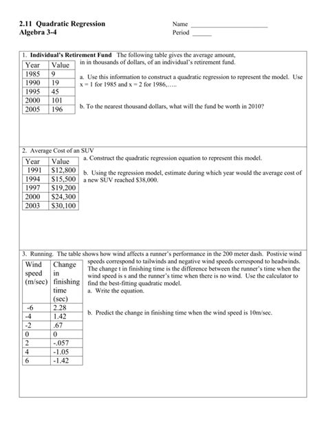 Https://tommynaija.com/worksheet/quadratic Regression Practice Worksheet