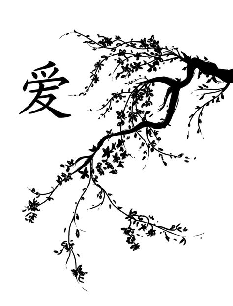 Japanese Tree Drawing At Explore Collection Of