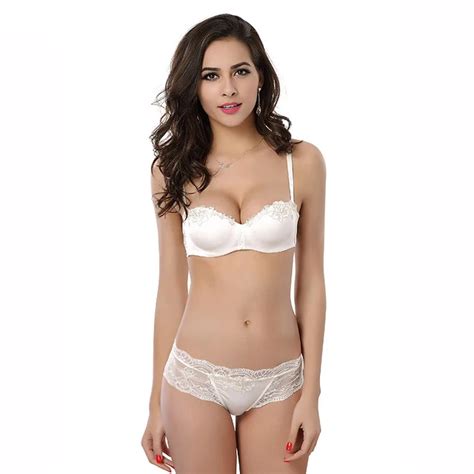 Buy French Underwear Women Bra Set Lace White Sexy Lingerie Sets Push Up 12