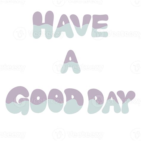have GOOD DAY text banner cute decoration 26518196 PNG