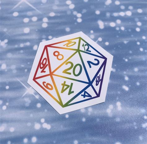 Rainbow Dnd D20 Dungeons And Dragons Lgbtq D20 Ttrpg Etsy Uk