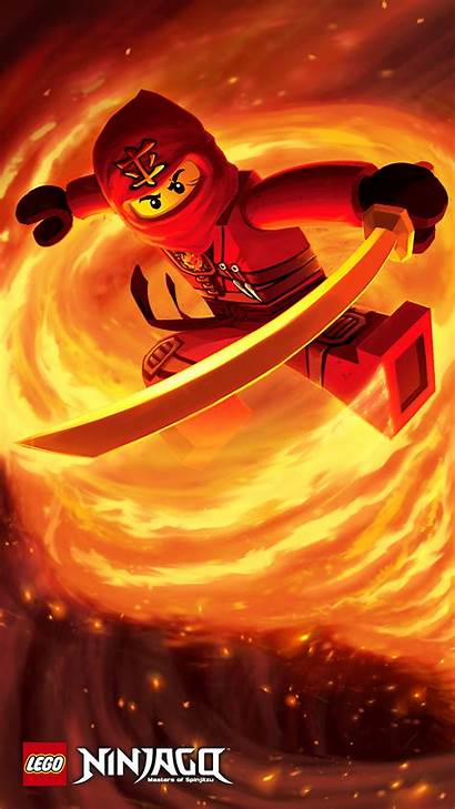 Ninjago Lego Kai Poster Wallpapers Portrait Rojo
