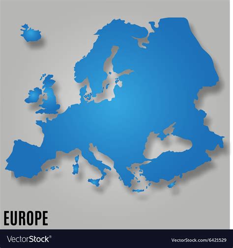 Europe Map Royalty Free Vector Image Vectorstock