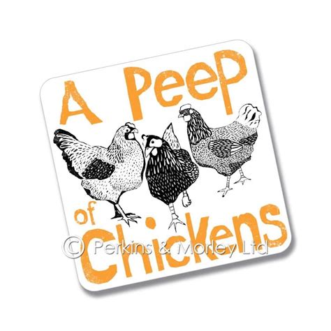Peep Of Chickens Fridge Magnet Perkins And Morley Designs