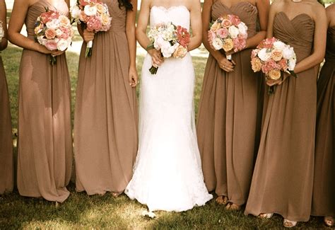 Most Popular Fall Wedding Colors Of 2014 Mocha Bridesmaid Dresses