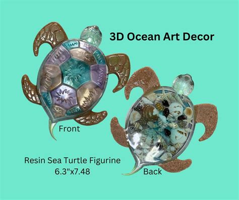 Resin Ocean Art Sea Turtle Shells Moy Resin Envy