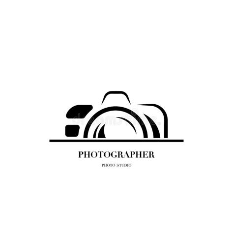 Abstract Camera Logo Vector Design Template For Professional Pho Stock