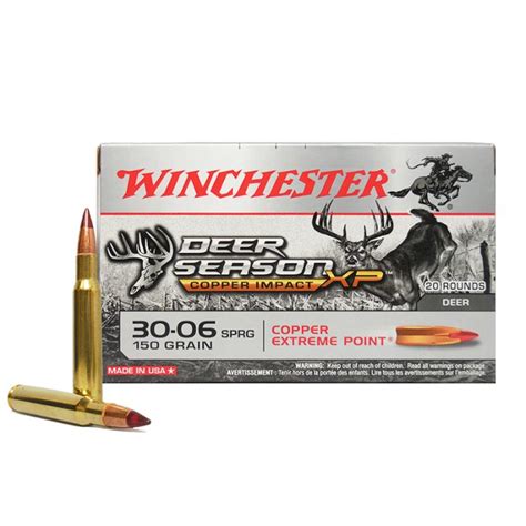 Winchester Deer Season Xp 30 06 Sprg 150 Gr Copper Extreme Point 20