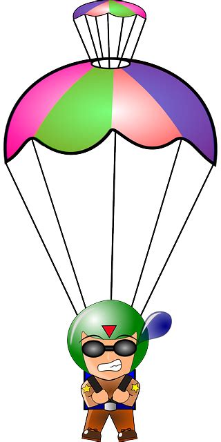 Free Vector Graphic Paratrooper Parachute Parachutist Free Image