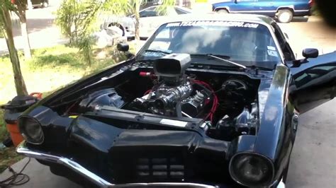 73 Camaro With A 355ci And A Mini Blower Youtube