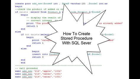 Sql Server Stored Procedures For Beginners What Is A Procedure In And