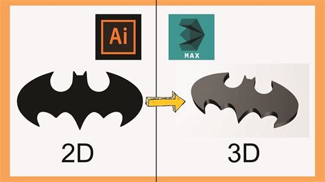 Convert 2d Image Into 3d Model In 3ds Max Illustrator To 3ds Max