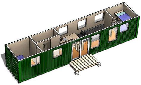 The Rustic Retreat Xl Is Made Out Of One 40 Foot Container 2 Bedrooms