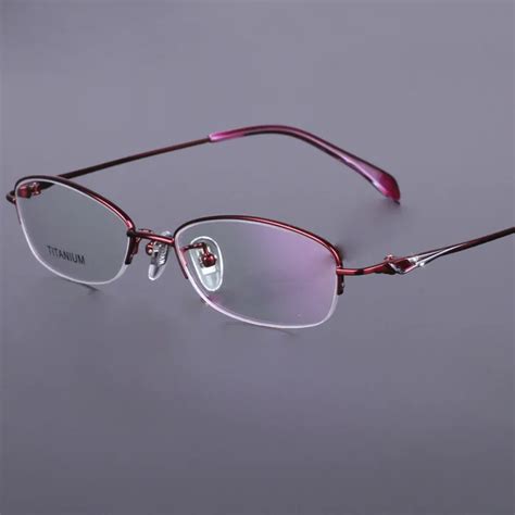 pure titan eyeglasses top quality gafas women titanium glasses frame on alibaba