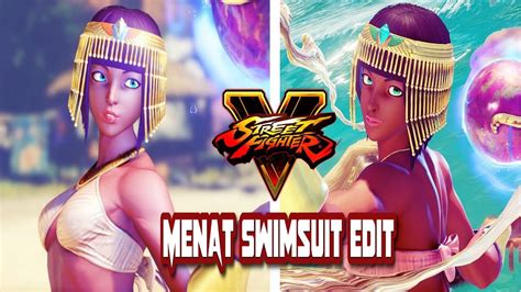 Street Fighter 5 Mods Menat Swimsuit Edit Youtube
