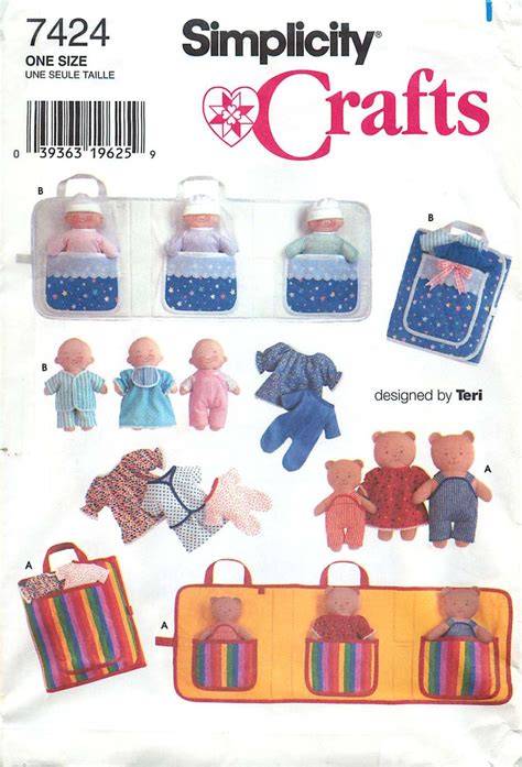 Simplicity Crafts 7424 Sewing Pattern For 85 And Etsy Crafts