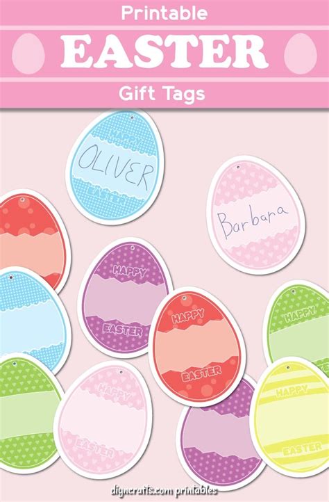 Easter Gift Tags Printable Free