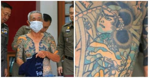 the hidden meanings behind the tattoos on this arrested yakuza boss will surprise you