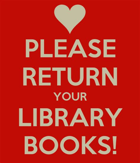 Please Return Your Library Books Poster Jsl Keep Calm O Matic