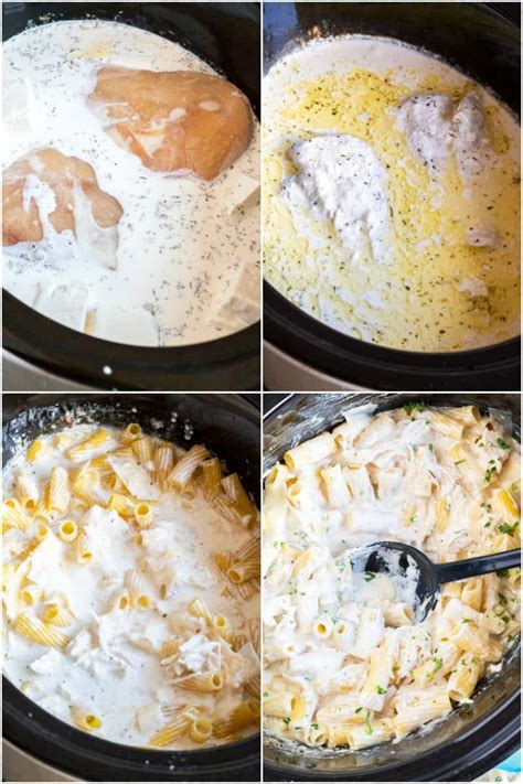 Stir the ingredients every two hours. Crock Pot Chicken Alfredo with Video • Bread Booze Bacon