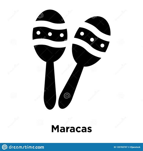 Maracas Icon Vector Isolated On White Background Logo Concept O Stock Vector Illustration Of
