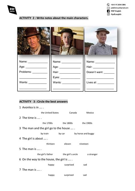 Bash gets an unexpected gift, and cole makes a surprising choice. Anne with an E - Season 1 Episode 1 worksheet