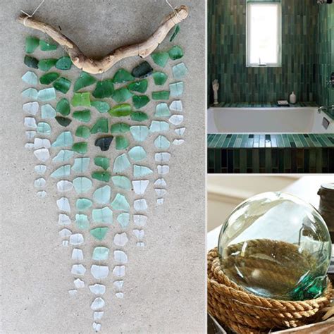 11 Sea Glass Inspired Summer Decorating Finds Sea Glass Decor Ocean Home Decor Glass Decor