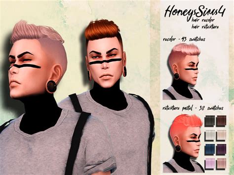 Male Hair Recolor Retexture Anto Oliver By Honeyssims4 At Tsr Sims 4