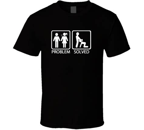 husband and wife problem solved funny offensive t shirt 5875 jznovelty