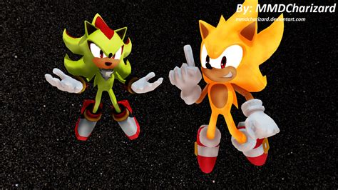 Mmd Sonic Super Ssb4 Shadow And Sonic By Mmdcharizard On Deviantart
