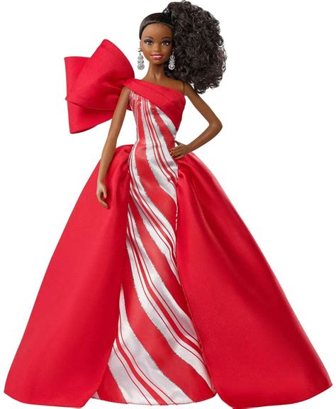 Barbie Signature 2019 Holiday Barbie Barbie Doll African American Mattel Toys Toywiz