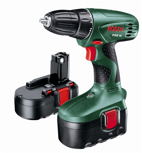 Bosch Psr 18 Cordless Nicad Drill Driver With 2 X 18v Batteries 12 Ah