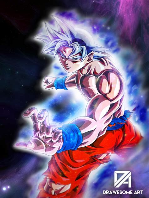 Oc Fanart Drawing Of Goku Mastered Ultra Instinct Anime