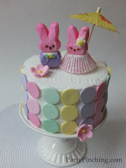 Pretty Peep Marshmallow Bunny Cake For Easter Diy Tutorial Recipe